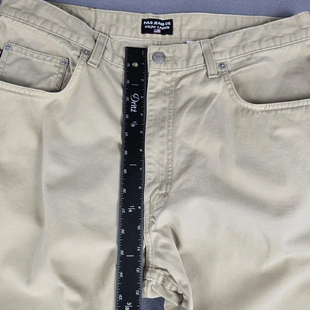 Polo Ralph Lauren Jeans Co Mens 36x30‎ Beige Polo Pants Straight Denim Canada